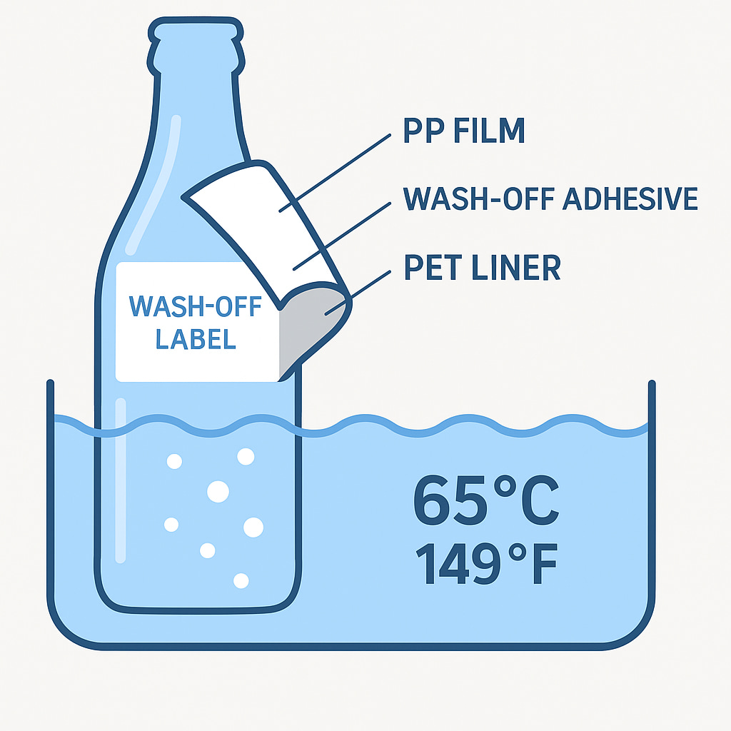 wash off label wash off label